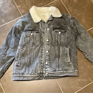 Pacsun Sherpa Lined Denim Jacket